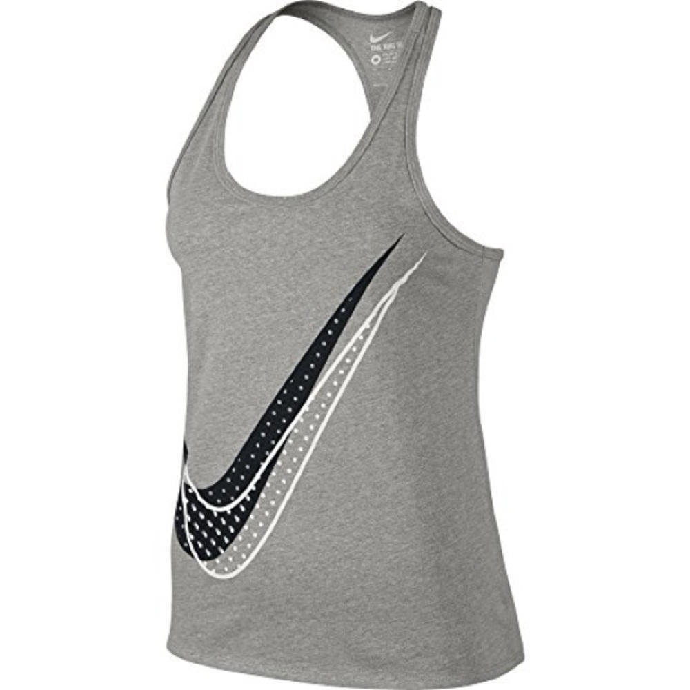Nike Athletic Cut Tank Top In Gray